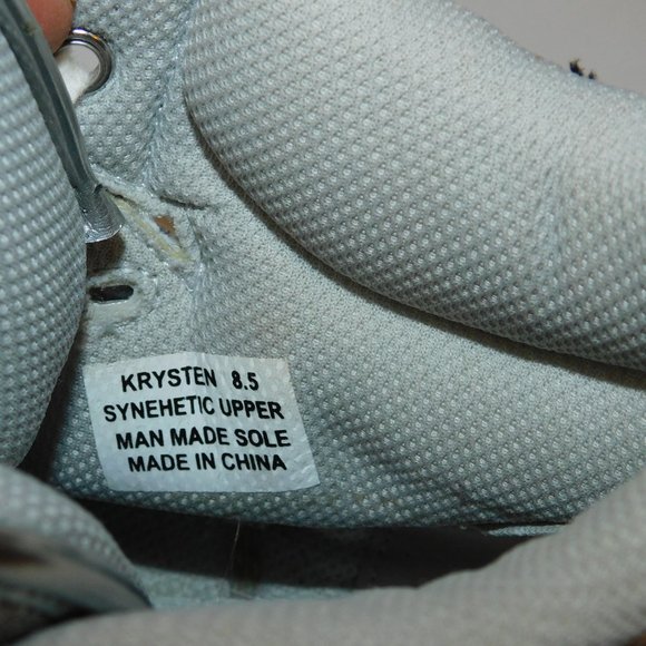 Bebe Sport Krysten Silver Metallic Light Up High Top Sneakers Size 8.5 - Picture 10 of 11